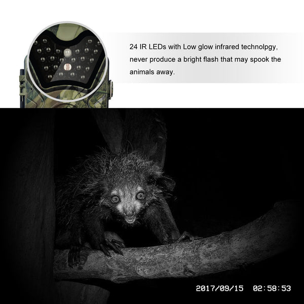 Hunting Trail Camera Full HD 1080P Video Night Vision Digital Cam