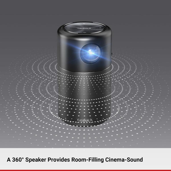 Wi-Fi Mini Projector with DLP 360' Speaker
