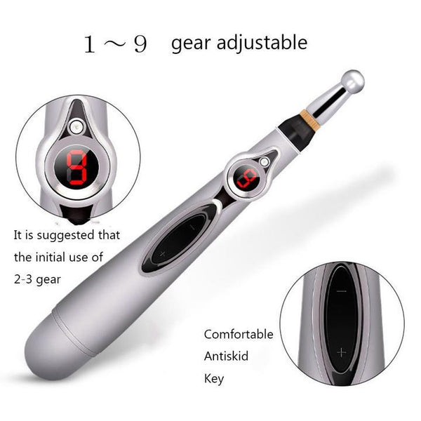 Electric Acupuncture Magnet Therapy Heal Massage Pen