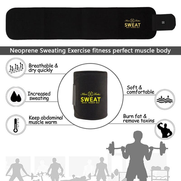 Waist Trimmer Belt Weight Loss Sweat Band