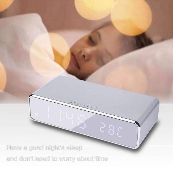 Electric LED Alarm Clock With Wireless Charger