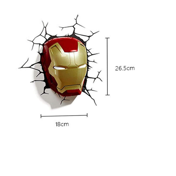 Cartoon Marvel Figure Wall Lamp Birthday Gifts