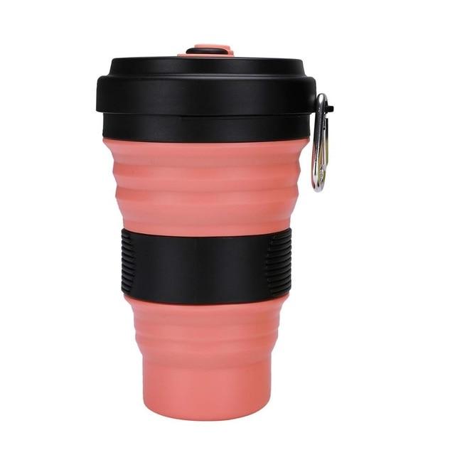 Collapsible Coffee Cup Leak Proof BPA Free Eco Reusable Coffee Mug