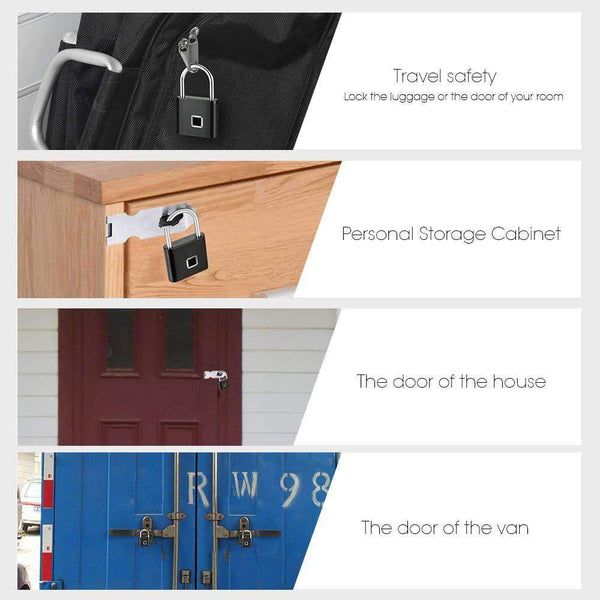 Door Lock Fingerprint Smart Padlock