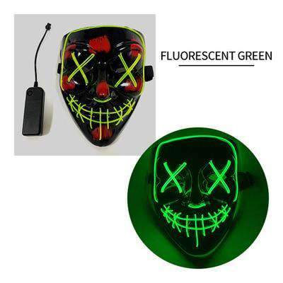 Halloween Mask LED Light Up Party Mask