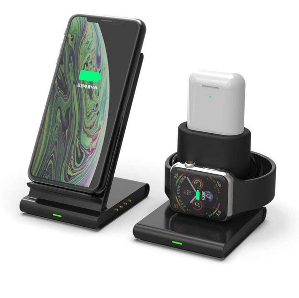 3 in 1 Wireless Charger Stand for iPhone Quick Charging Dock