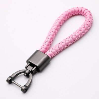 High-Grade Hand Woven Leather Car KeyChain