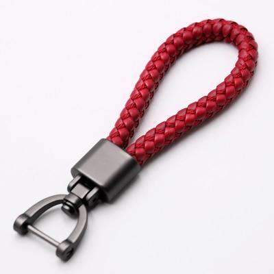 High-Grade Hand Woven Leather Car KeyChain
