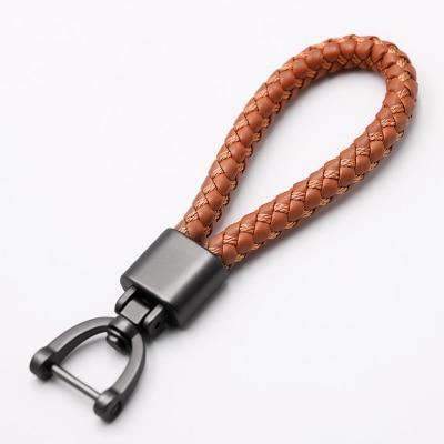 High-Grade Hand Woven Leather Car KeyChain