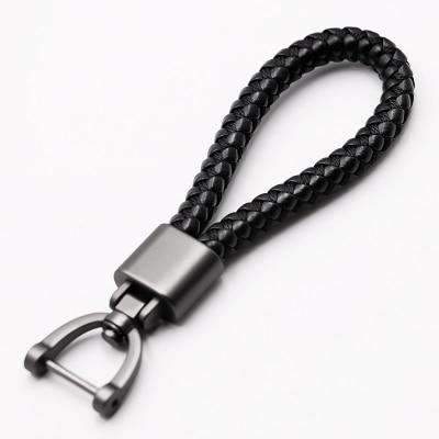 High-Grade Hand Woven Leather Car KeyChain