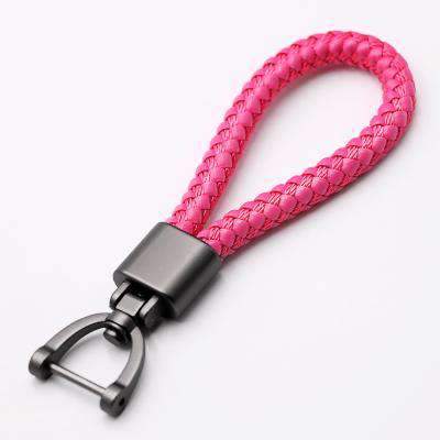 High-Grade Hand Woven Leather Car KeyChain
