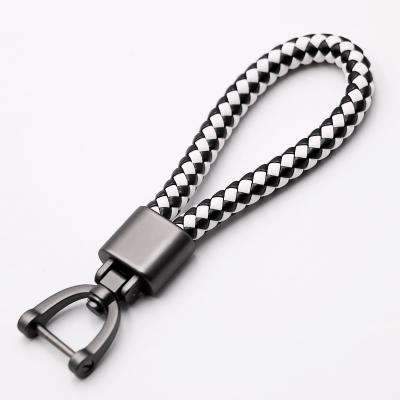 High-Grade Hand Woven Leather Car KeyChain