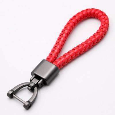 High-Grade Hand Woven Leather Car KeyChain