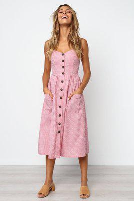 Summer Dress 2019 Sexy Spaghetti Strap V-neck