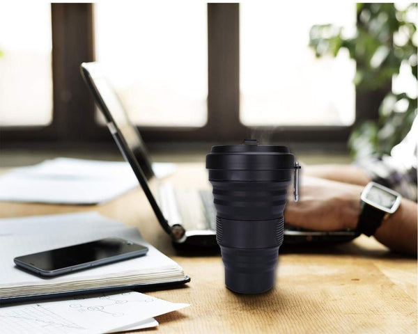 Collapsible Coffee Cup Leak Proof BPA Free Eco Reusable Coffee Mug